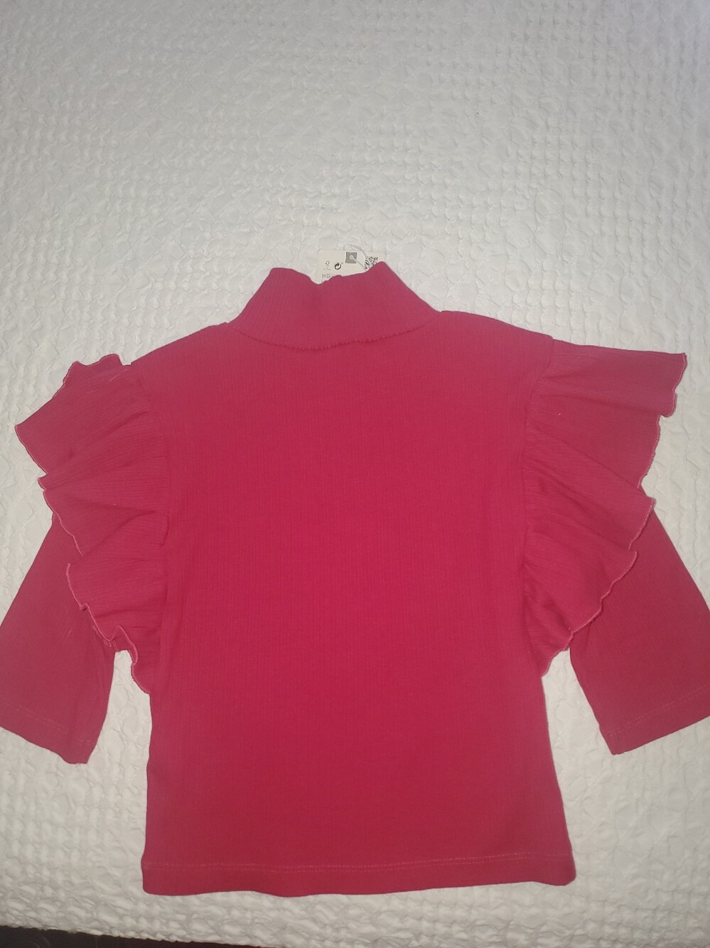 Zara Ruffle Sleeve Top - Picture 2 of 4